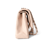 CHANEL Handbag Classic Flap / Beige 22c Beige Caviar Quilted Classic Flap Medium Light Gold Hardware - Redeluxe