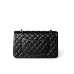 CHANEL Handbag Classic Flap / Black Black Caviar Quilted Classic Flap Medium Gold Hardware - Redeluxe