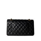 CHANEL Handbag Classic flap / Black Black Caviar Quilted Classic Flap Medium Gold Hardware - Redeluxe