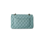 CHANEL Handbag Classic flap / Blue 19C Tiffany Blue Caviar Quilted Classic Flap Small Light Gold Hardware - Redeluxe