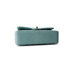 CHANEL Handbag Classic flap / Blue 19C Tiffany Blue Caviar Quilted Classic Flap Small Light Gold Hardware - Redeluxe