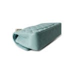 CHANEL Handbag Classic flap / Blue 19C Tiffany Blue Caviar Quilted Classic Flap Small Light Gold Hardware - Redeluxe
