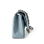 CHANEL Handbag Classic flap / Blue 22P Light Blue Caviar Quilted Classic Flap Medium Light Gold Hardware - Redeluxe