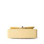 CHANEL Handbag Classic flap / Yellow 21C Yellow Lambskin Quilted Classic Flap Small Light Gold Hardware - Redeluxe