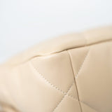 CHANEL Handbag Cream 22S Beige Lambskin Quilted Small 19 Flap Mixed Hardware - Redeluxe