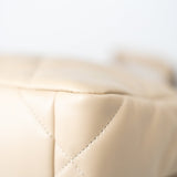 CHANEL Handbag Cream 22S Beige Lambskin Quilted Small 19 Flap Mixed Hardware - Redeluxe