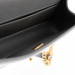 CHANEL Handbag Dark Grey Boy Bag Old Medium Caviar Quilted w/ Aged Gold Hardware - Redeluxe
