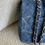 CHANEL Handbag Denim Quilted Single Flap Medium SHW - Redeluxe