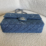 CHANEL Handbag Denim Quilted Single Flap Medium SHW - Redeluxe