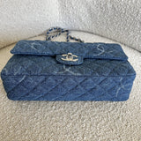CHANEL Handbag Denim Quilted Single Flap Medium SHW - Redeluxe