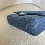 CHANEL Handbag Denim Quilted Single Flap Medium SHW - Redeluxe