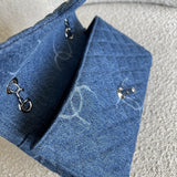 CHANEL Handbag Denim Quilted Single Flap Medium SHW - Redeluxe