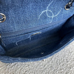 CHANEL Handbag Denim Quilted Single Flap Medium SHW - Redeluxe