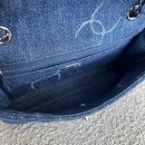 CHANEL Handbag Denim Quilted Single Flap Medium SHW - Redeluxe