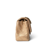 CHANEL Handbag Gold 15C Gold Caviar Quilted Mini Rectangular Flap Antique Gold Hardware - Redeluxe