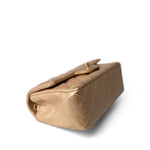 CHANEL Handbag Gold 15C Gold Caviar Quilted Mini Rectangular Flap Antique Gold Hardware - Redeluxe