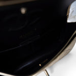 CHANEL Handbag Gold / Classic Flap Metallic Hammered Gold Calfskin Quilted Small Double Flap Gold/Black - Redeluxe