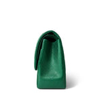 CHANEL Handbag Green 18S Emerald Green Caviar Quilted Jumbo Classic Flap Light Gold Hardware - Redeluxe