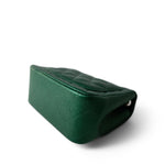 CHANEL Handbag Green 18S Emerald Green Mini Square Single Flap Light Gold Hardware - Redeluxe