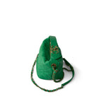 CHANEL Handbag Green 20S Small Perfect Meeting Green Lambskin Quilted Hobo Bag - Redeluxe