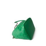 CHANEL Handbag Green 20S Small Perfect Meeting Green Lambskin Quilted Hobo Bag - Redeluxe