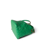 CHANEL Handbag Green 20S Small Perfect Meeting Green Lambskin Quilted Hobo Bag - Redeluxe