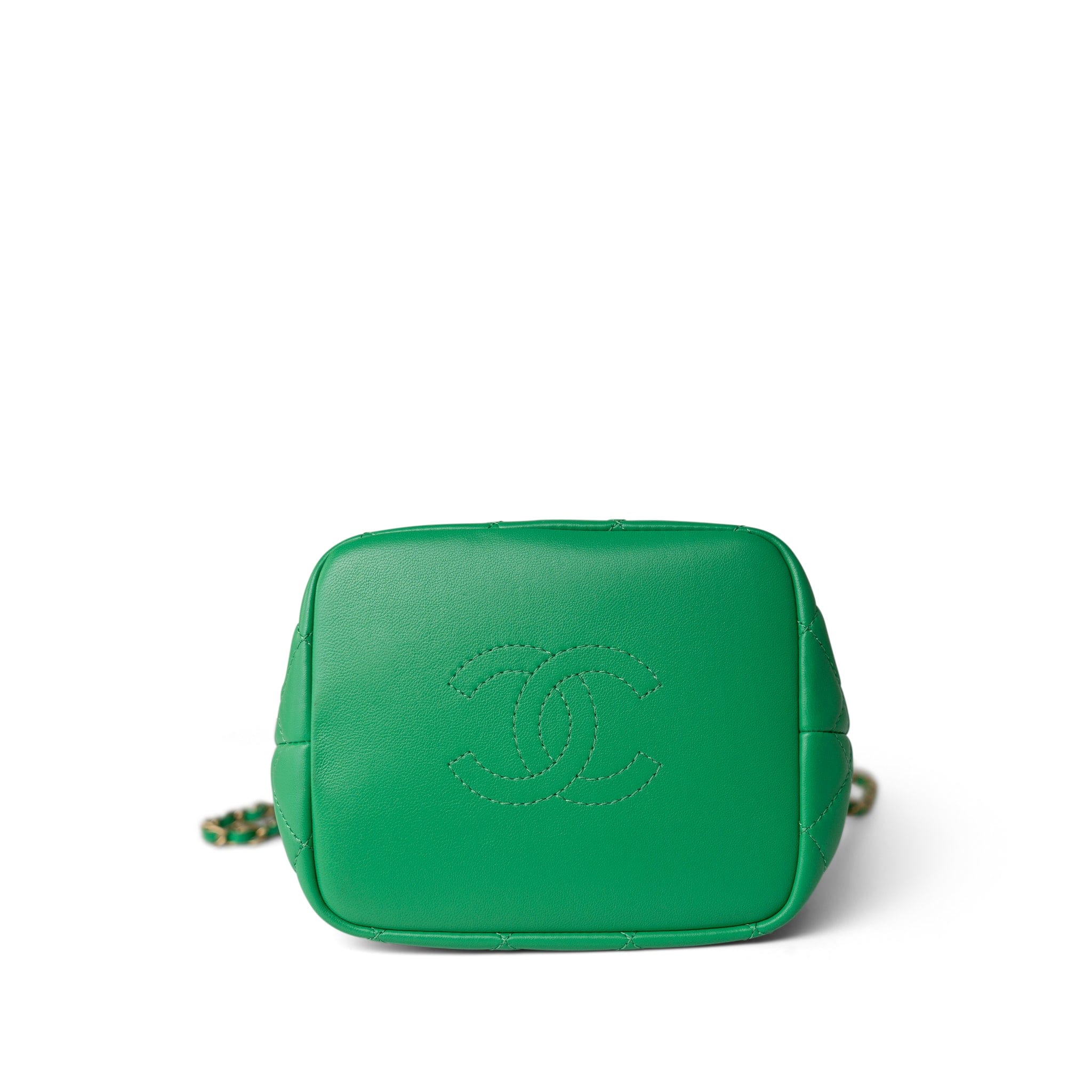 CHANEL Handbag Green 20S Small Perfect Meeting Green Lambskin Quilted Hobo Bag - Redeluxe