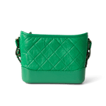 CHANEL Handbag Green / Gabrielle Green Aged Calfskin Quilted Hobo Gabrielle Bag Small Mixed Hardware - Redeluxe