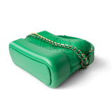 CHANEL Handbag Green / Gabrielle Green Aged Calfskin Quilted Hobo Gabrielle Bag Small Mixed Hardware - Redeluxe