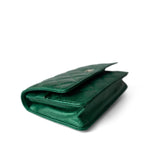 CHANEL Handbag Green / WOC 18S Emerald Green Caviar Quilted Wallet on Chain WOC - Redeluxe