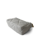 CHANEL Handbag Grey 21A Grey Lambskin Quilted 19 Flap Mixed Hardware - Redeluxe