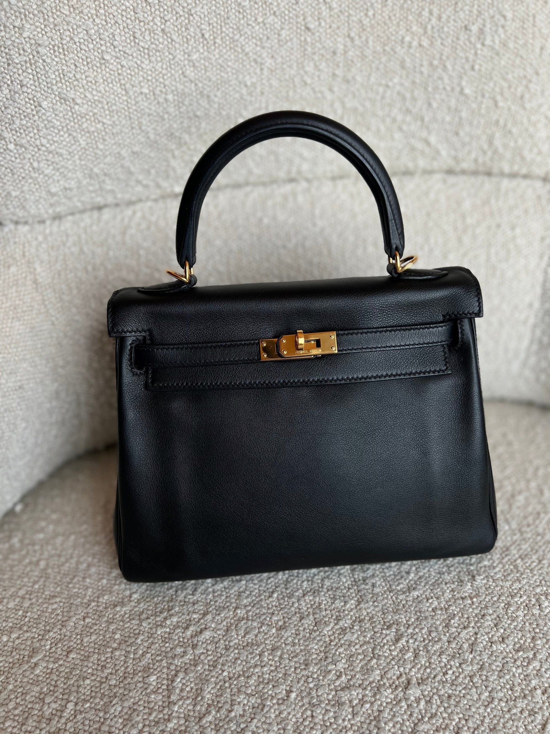 Hermes black kelly 25 sale