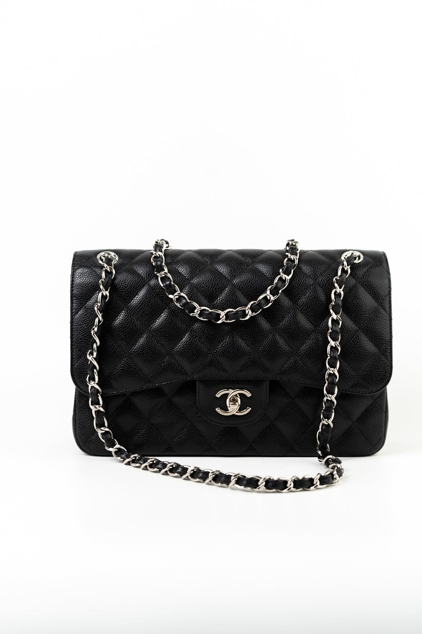 Chanel jumbo silver hardware outlet