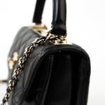 CHANEL Handbag Lambskin Quilted Trendy CC Small Light Gold Hardware - Redeluxe