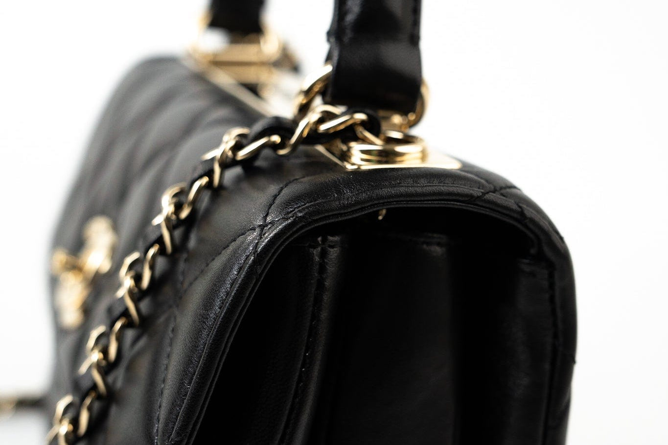 CHANEL Handbag Lambskin Quilted Trendy CC Small Light Gold Hardware - Redeluxe
