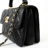 CHANEL Handbag Lambskin Quilted Trendy CC Small Light Gold Hardware - Redeluxe