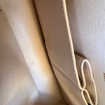 CHANEL Handbag Light Beige Lambskin Quilted Classic Double Flap Small Light Gold Hardware - Redeluxe