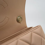 CHANEL Handbag Light Beige Lambskin Quilted Trendy CC Small LGHW - Redeluxe