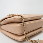 CHANEL Handbag Light Beige Lambskin Quilted Trendy CC Small LGHW - Redeluxe