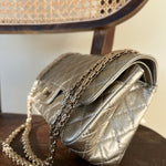 CHANEL Handbag Light Metallic Gold Aged Calfskin Quilted Small Reissue 2.55 - Redeluxe