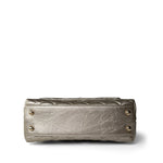 CHANEL Handbag Metallic 20A Metallic Aged Calfskin Quilted Mini Coco Handle Light Gold Hardware - Redeluxe