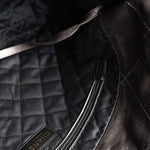 CHANEL Handbag Metallic Charcoal Calfskin Quilted  22 Bag Medium Aged Gold Hardware - Redeluxe