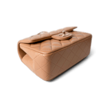 CHANEL Handbag Mini Top Handle / Beige 23P Dark Beige Lambskin Quilted Mini Top Handle LGHW - Redeluxe