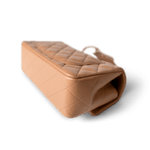 CHANEL Handbag Mini Top Handle / Beige 23P Dark Beige Lambskin Quilted Mini Top Handle LGHW - Redeluxe