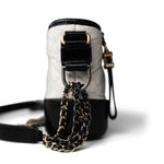 CHANEL Handbag Multicolor Gabrielle Hobo Bag White Black Mini Mixed Hardware - Redeluxe