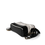 CHANEL Handbag Multicolor Gabrielle Hobo Bag White Black Mini Mixed Hardware - Redeluxe