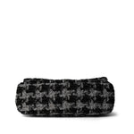 CHANEL Handbag Multicolor Wool Tweed Quilted Elegant Chain Flap Black Grey - Redeluxe