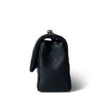 CHANEL Handbag Navy 18B Navy Caviar Quilted Mini Rectangular Light Gold Hardware - Redeluxe