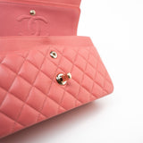 CHANEL Handbag Pink 18S Pink Caviar Quilted Classic Flap Small Light Gold Hardware - Redeluxe