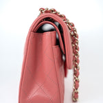 CHANEL Handbag Pink 18S Pink Caviar Quilted Classic Flap Small Light Gold Hardware - Redeluxe